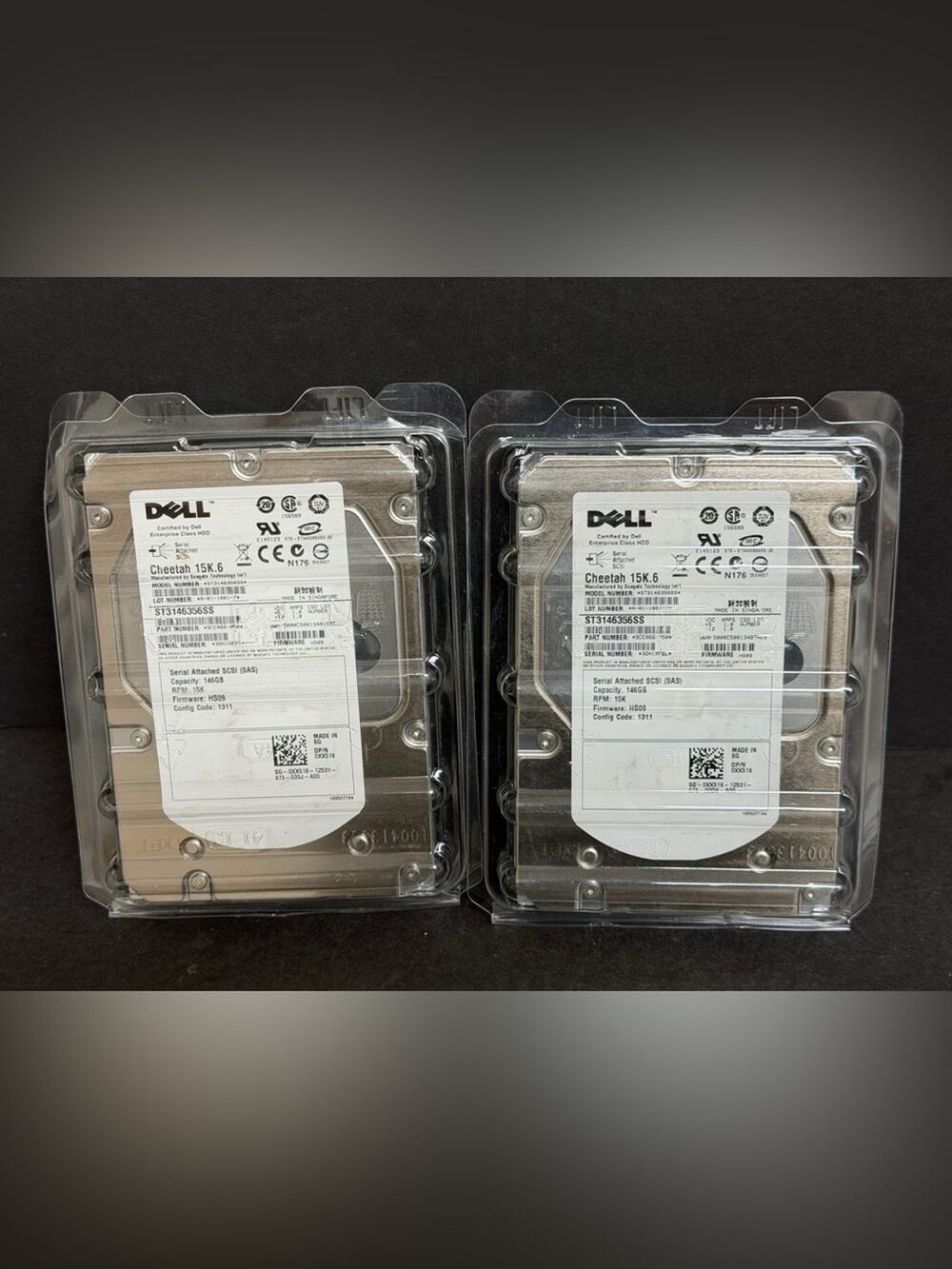 BRAND NEW LOT Dell Cheetah 15K.6 146GB HDD Drives